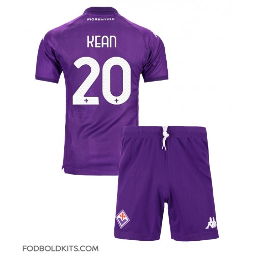 Fiorentina Moise Kean #20 Hjemmebanesæt Børn 2024-25 Kortærmet (+ Korte bukser)